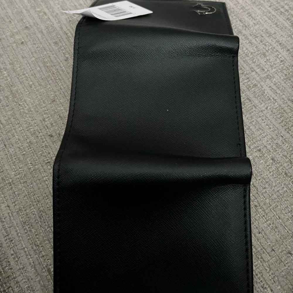 True Religion Sleek Black Money Clip with Gold Detail